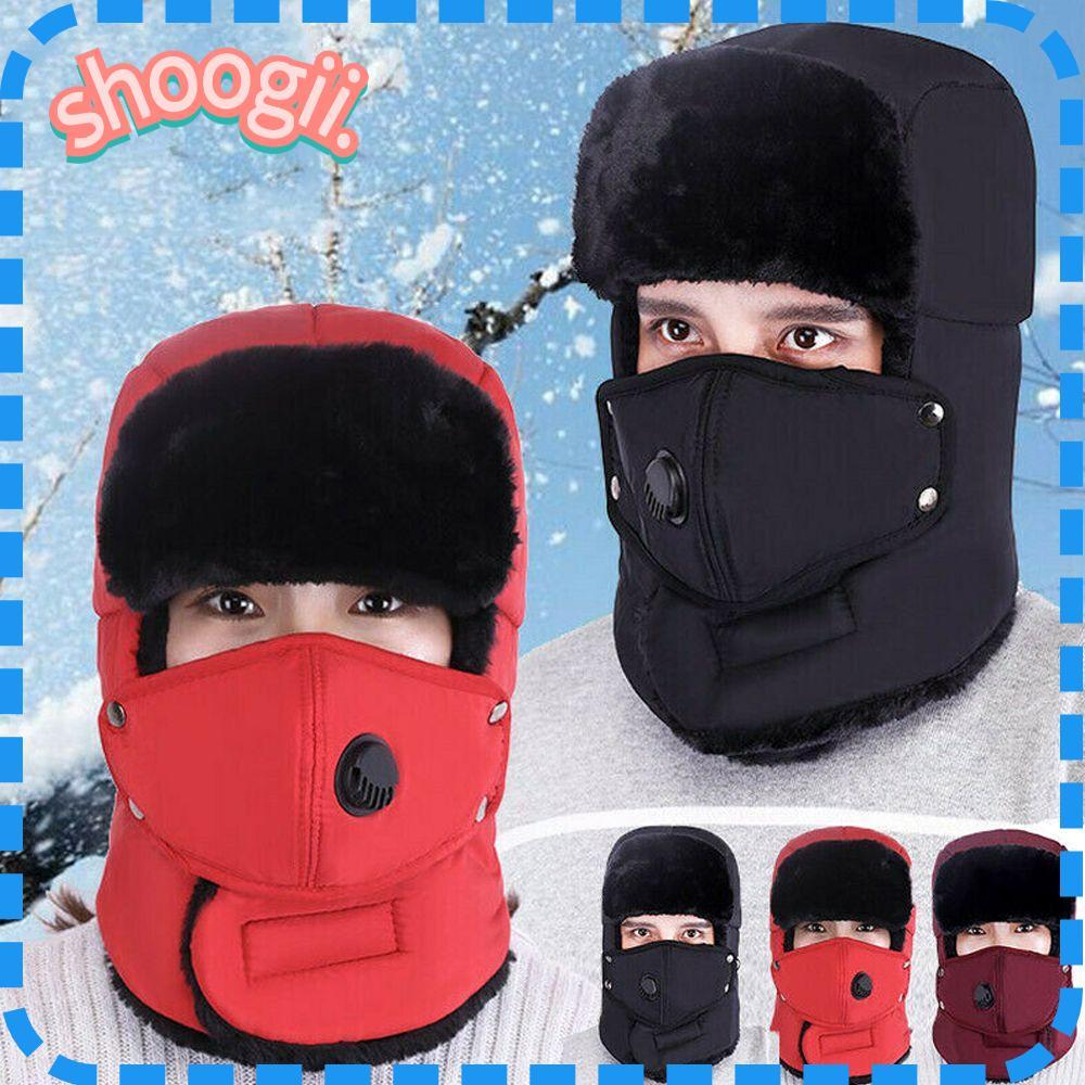 SHOOGYY หมวกสกี Warm Ushanka Cotton Winter Bomber Hat