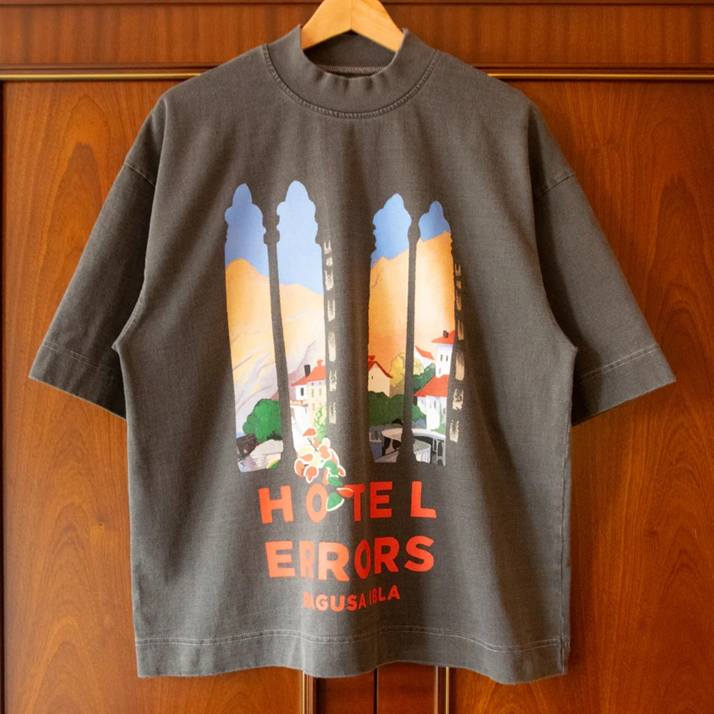 HOUSE OF ERRORS HOTEL ERRORS HEAVYWEIGHT TEE - RAGUSA IBLA (SABLE)