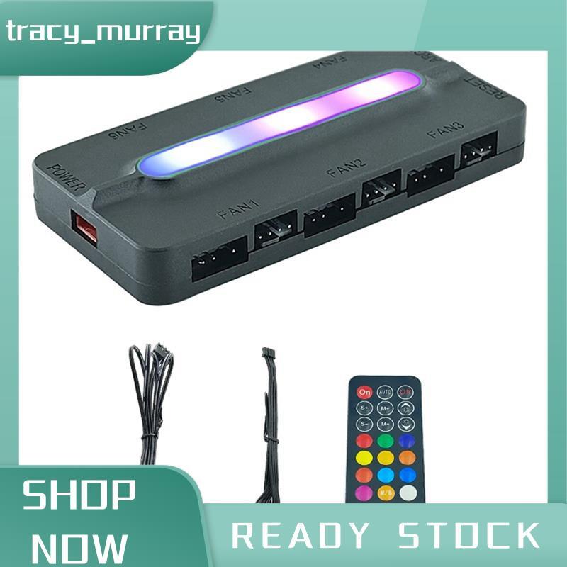 tracy_murray ARGB Controller 5V/3Pin ARGB 4Pin พัดลม PWM HUB PWM ARGB พัดลม Hub ARGB Hub Splitter สํ
