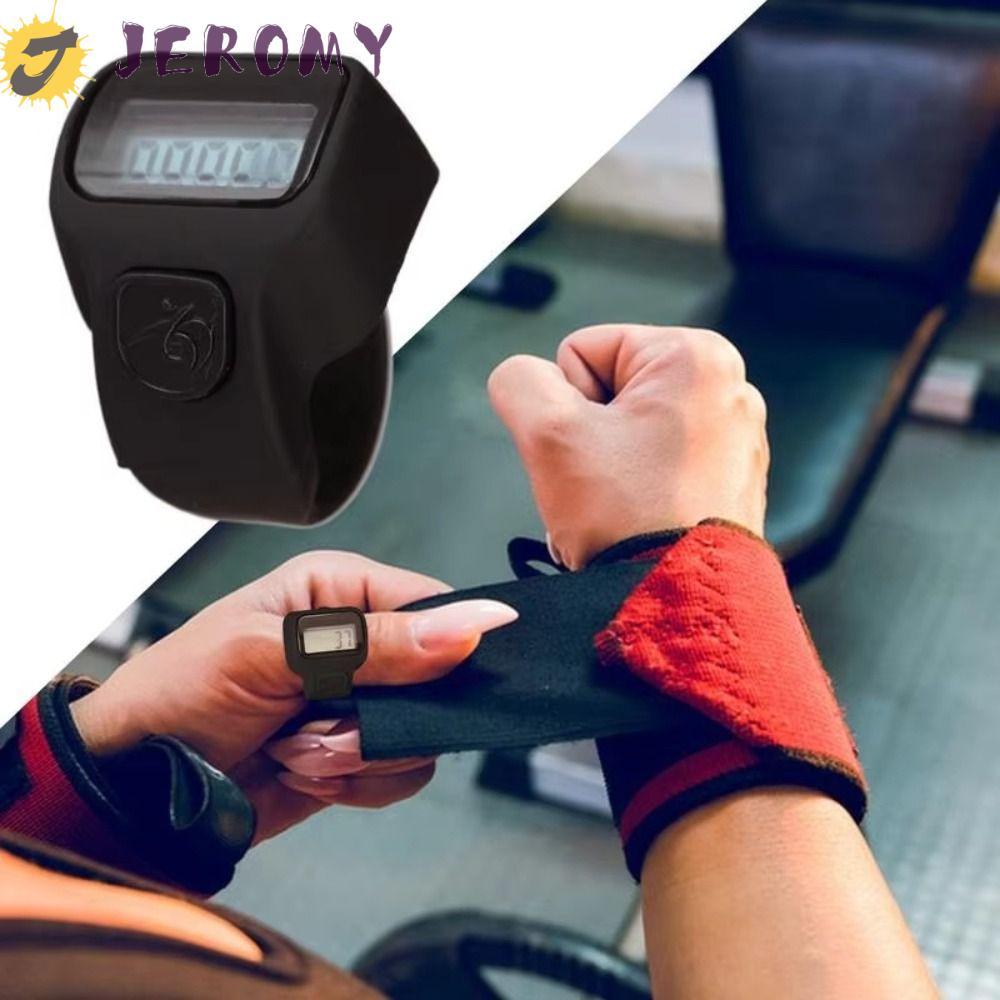 JEROMY เครื่องนับนิ้วดิจิตอล, นับเลข 5 หลักจอแสดงผล LCD มือฟิตเนสดิจิตอล Tally Counters, แบบพกพารีเซ