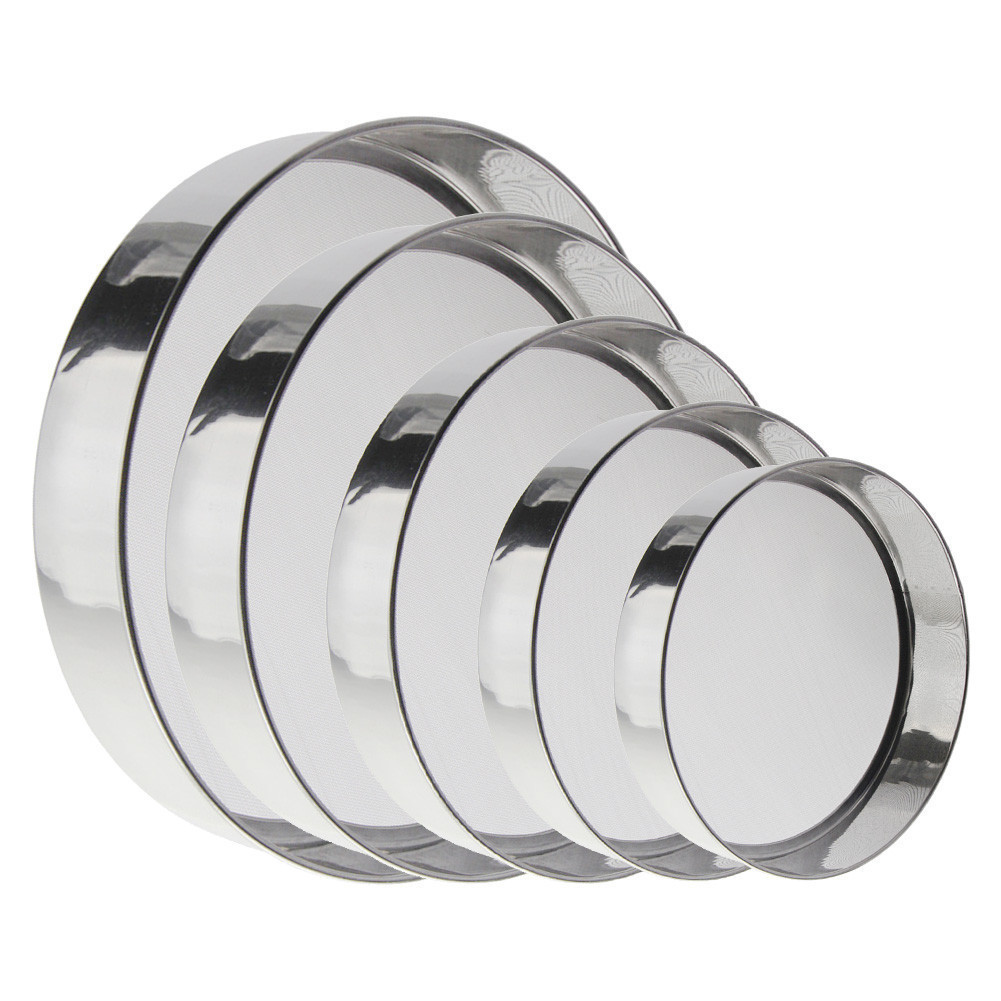 [SWHOME] ตะแกรงแป้ง 10-21 ซม. ตะแกรงแป้งกลมสแตนเลสพร้อมตาข่าย 40 ชิ้น [AUG]