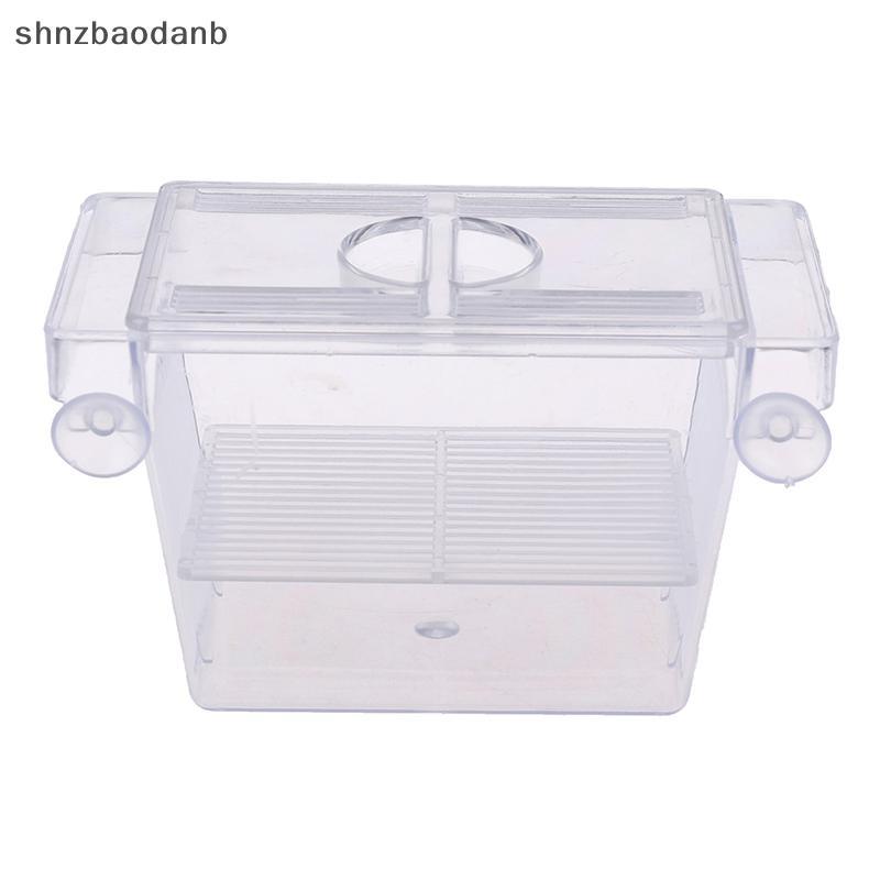 [shnzbaodanb] Aquarium Fish Tank Guppy Double Breeding Breeding Trap Box Hatchery TH