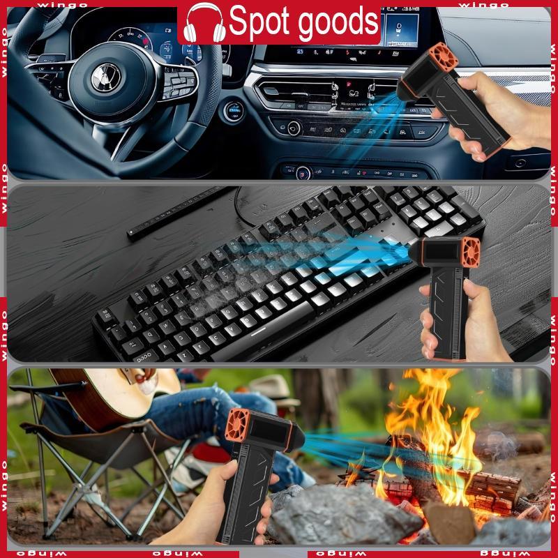 WIN พัดลมเทอร์โบชาร์จ 140000RPM การออกแบบแบบชาร์จได้สําหรับการการไหลของอากาศที่ทรงพลังและเงียบ