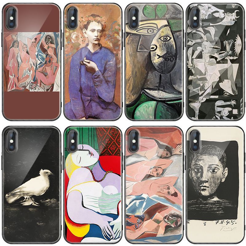 สินค้าใหม่พร้อมสต็อก Art Pablo Picasso Pablo Picasso เคสโทรศัพท์เหมาะสําหรับ Apple 14 Retro สไตล์ภาพ