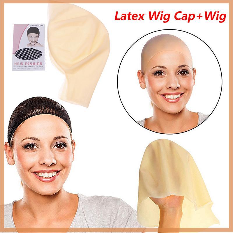 [Further] Light Shade Bald Cap หนังยางตลกปลอมหัวล้าน Unisex แฟนซีฟิล์มปาร์ตี้ชุด Skinhead วิกผมหมวก Latex หน้ากากหมวกความงาม [TH]