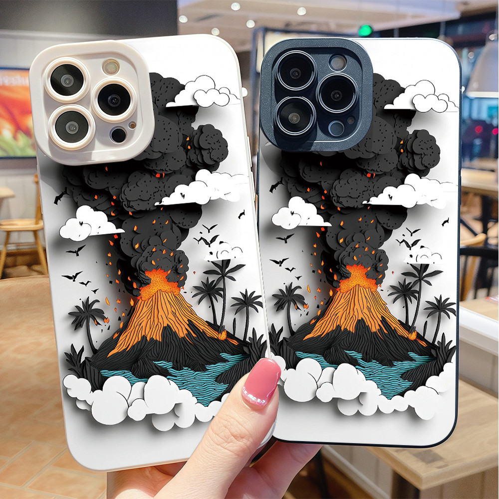 จัดส่งในพื้นที่ เคสโทรศัพท์มือถือTPU มีน้ำค้างแข็ง For IPhone16 15 14 13 12 11 6 7 8 plus Pro Promax X XR XSMAX  TYZB167