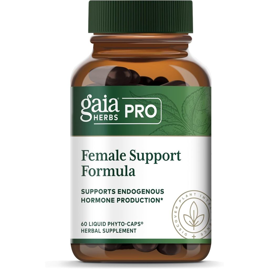 Gaia Herbs PRO สูตรสนับสนุนหญิง - รองรับสุขภาพ PMS & Menopause Fluctuations with Alfalfa Leaf Black 