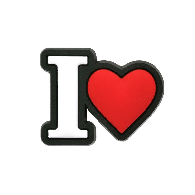 ตลก 1 ชิ้นรักรองเท้า Charms น่ารักอุปกรณ์เสริมรองเท้า Charms สําหรับรองเท้าแตะตกแต่งหัวเข็มขัด - รูปที่ 3