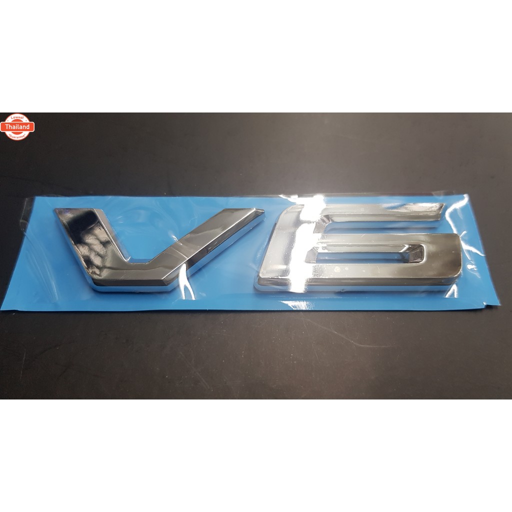 Logo V6 งานพลาสติก ตัวอักษรแยก