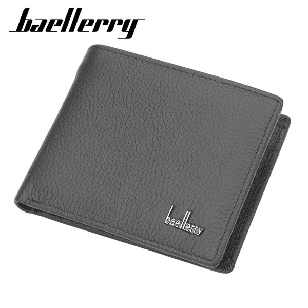 devid jones โรงงานสต็อกขายส่งสไตล์ใหม่ลำลองผู้ชายยุโรปและอเมริกากระเป๋าสตางค์แบบบางสั้นลายลิ้นจี่กระ