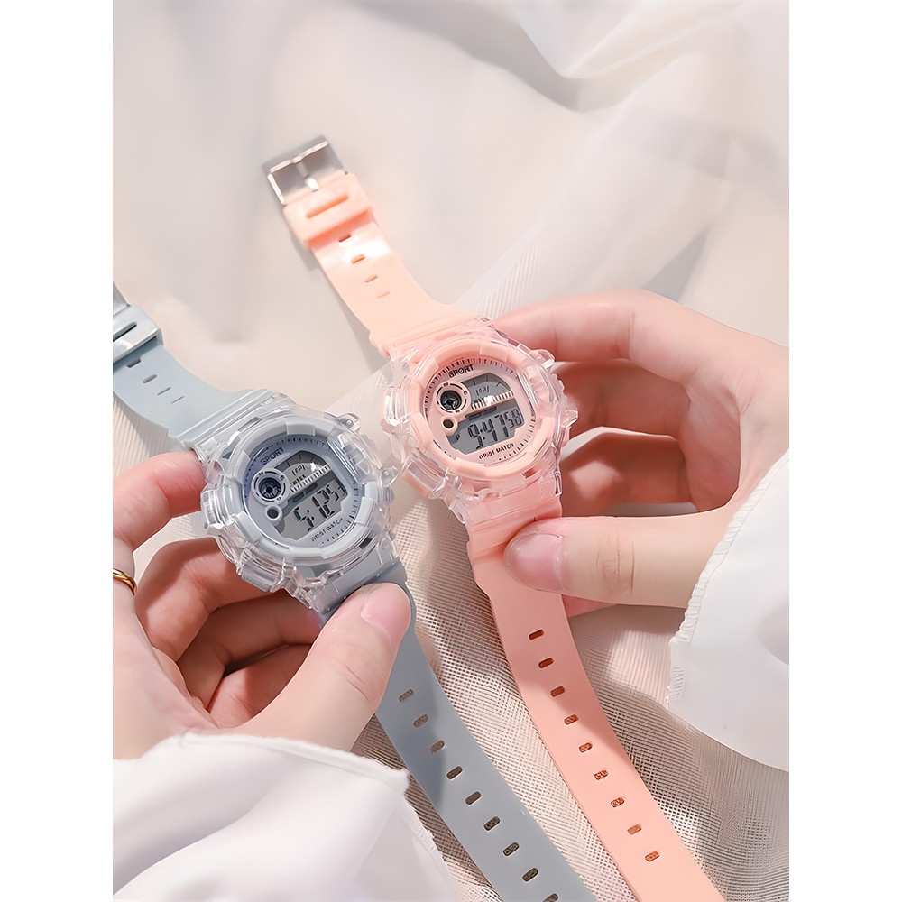 นาฬิกาอิเล็กทรอนิกส์สําหรับผู้หญิงนักเรียนเด็กสาวโรงเรียนประถมสาวนักเรียนมัธยมต้นอาวุโสโรงเรียนมัธยม