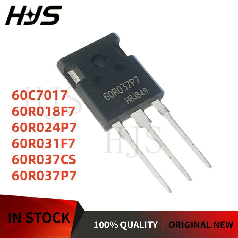 5PCS 60C7017 60R018F7 60R024P7 60R031F7 60R037CS 60R037P7 IPW60C7017 IPW60R018F7 IPW60R024P7W60R247P