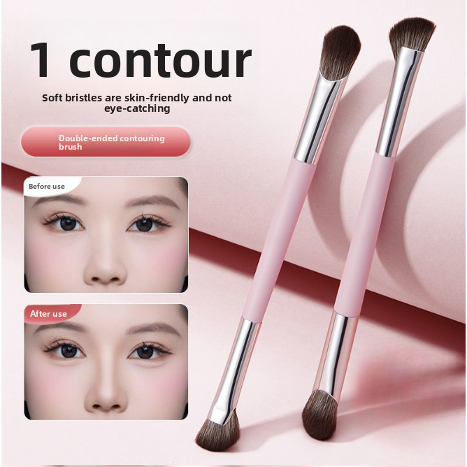 ซิโคไอฉี แปรงคอนทัวร์สองปลาย แปรงแต่งหน้าแปรงอายแชโดว์คอนซีลเลอร์