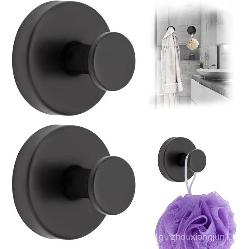 2 PCS Suction Cup Hooks for Shower,Removable Shower Towel Hooks Suction Hooks No Drill Hook for Glas