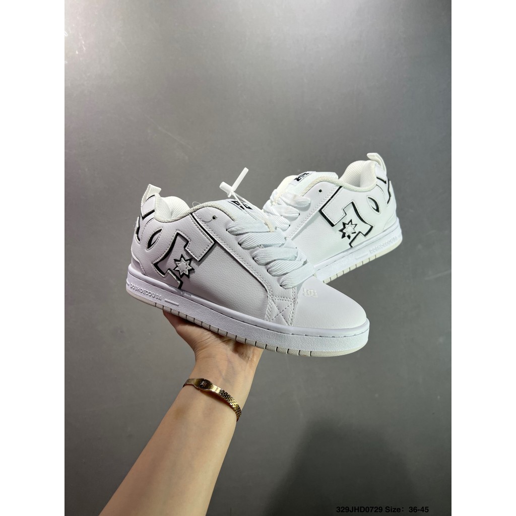 ✅DC Shoes Court Graffik รองเท้าขนมปังอินเทรนด์กันลื่นและทนทานรองเท้าบอร์ดต่ํา