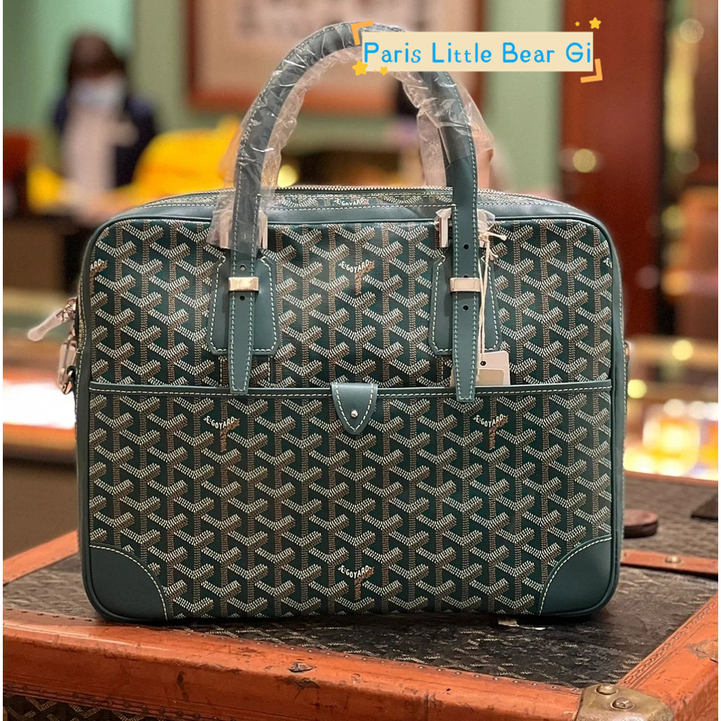Goyard/Goyard สไตล์ใหม่ AMBASSADE ขนาดเล็กขนาดกลางพิมพ์ซิปกระเป๋าเอกสารพิมพ์กระเป๋าถือกระเป๋าผู้ชาย