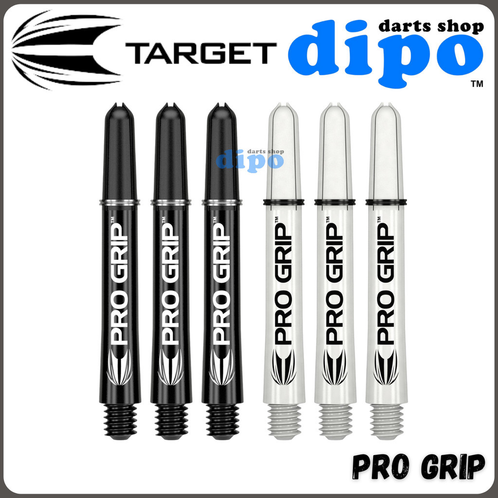TARGET PRO GRIP Shaft (3pcs)【 Black/White Color 】 - TARGET Darts Shaft