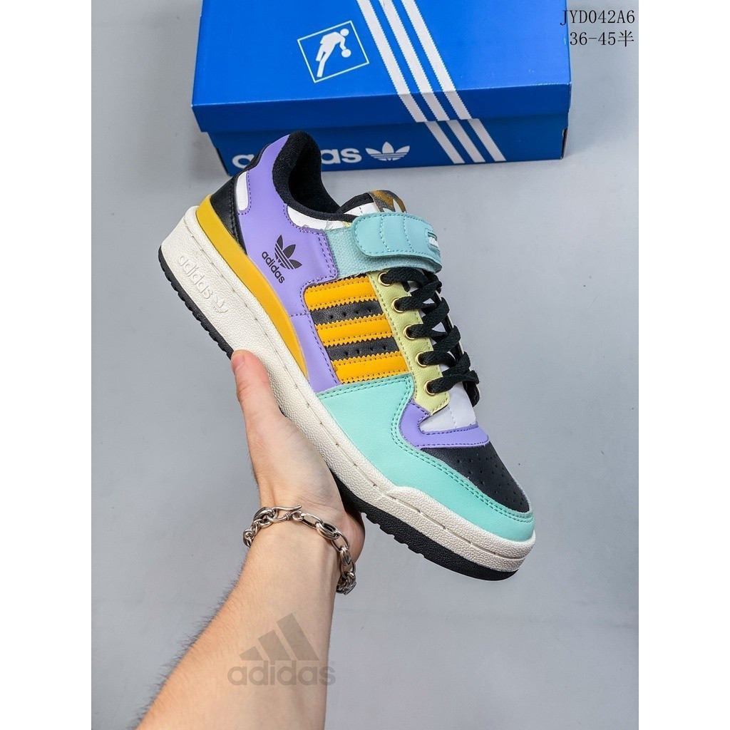 Edda Forum 84 Low-Top Casual Velcro รองเท้าผ้าใบคุณภาพสูงคู่รองเท้าวิ่งรองเท้าสเก็ตบอร์ด 999 X2GM