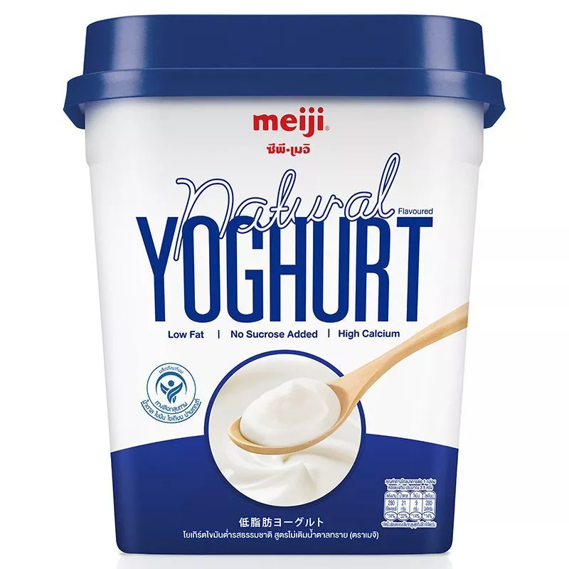 เมจิโยเกิร์ตไขมันต่ำสูตรไม่เติมน้ำตาล 500ก Meiji Low Fat Yogurt No Sucrose Added Formula 500g. [8850329344352 ]