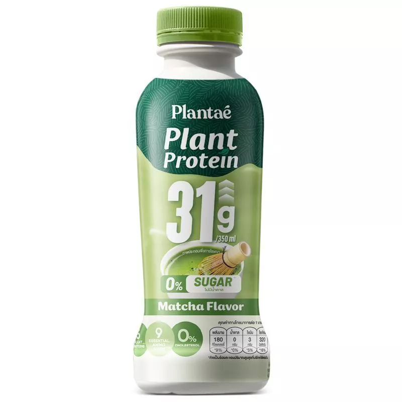 แพลนเต้เครื่องดื่มโปรตีนไอโซเลทรสมัทฉะ 350มล. Plantae Matcha 350ml. [หมายเลขบาร์โค้ด 8859695678351]