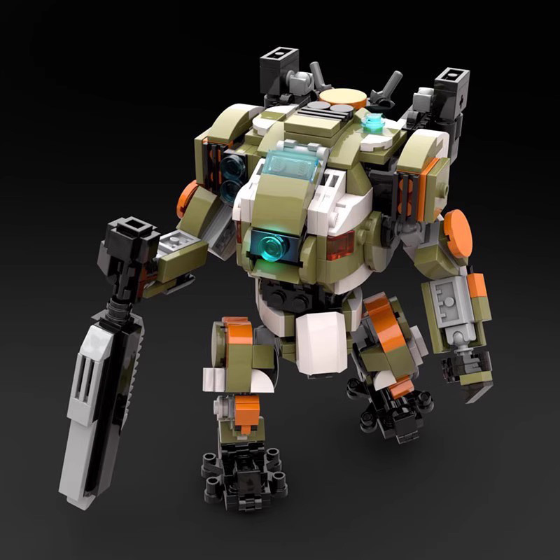 MOC Titan Meteorite BT7274 ปริศนาอนุภาคขนาดเล็ก Building Blocks Magic ทหาร Heavenly Landing Mecha ชุ