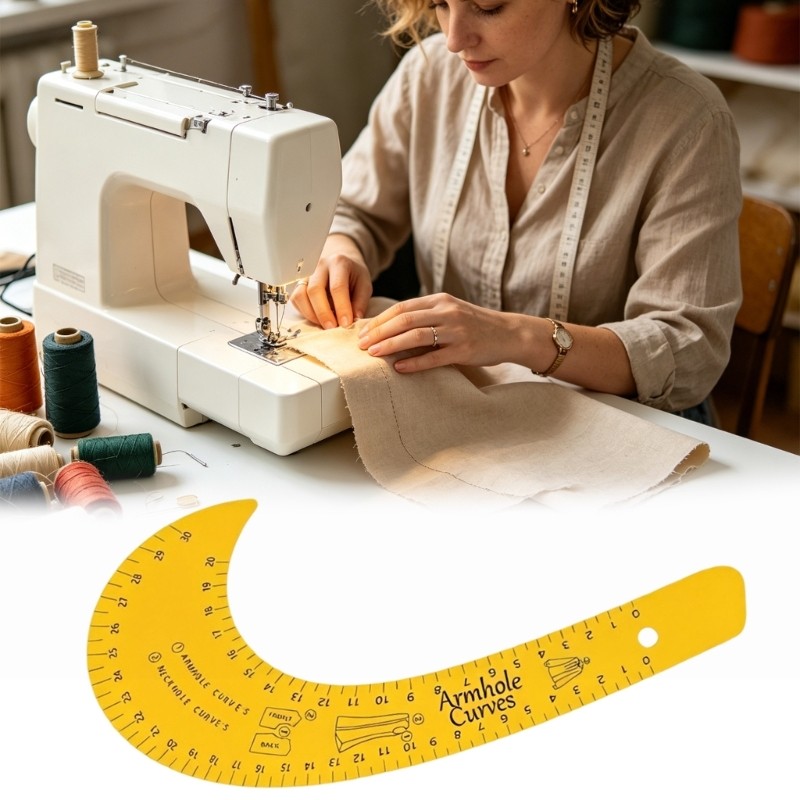 Kellnny Professional French Curved Pattern Ruler เย็บเครื่องมือสําหรับการออกแบบเสื้อผ้าและหัตถกรรม