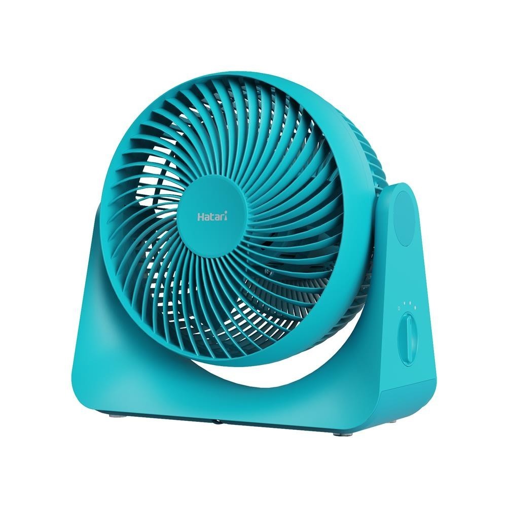 พัดลมพกพา ขนาด 8 นิ้ว รุ่น CYCLONE MAX สีฟ้า แบรนด์ HATARI