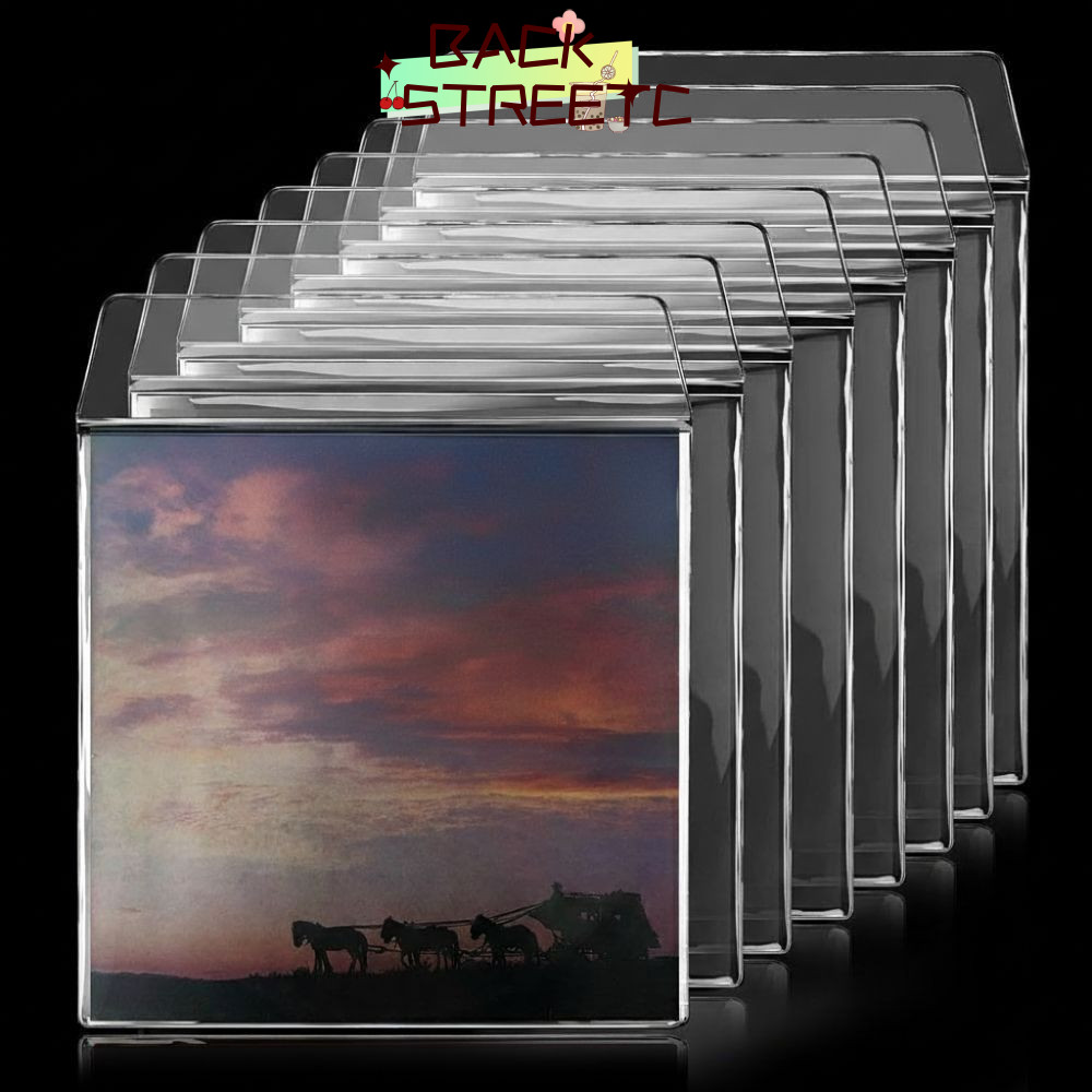 BACKSTAGEREETC2 Vinyl Record Sleeve, หนา 7/10/12 นิ้ว LP Record Cover, Resealable Vinyl Outer Sleeve
