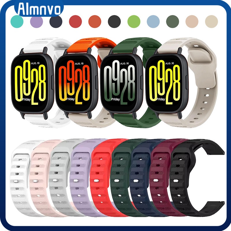 วงกีฬา สายซิลิโคน 20/ 22 มม. for Redmi Watch 5 Active/Lite/Garmin/Samsung Galaxy Watch/Huawei/Amazfit Bip 6/Xiaomi