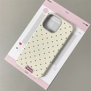 เคสไอโฟน 11 สำหรับ iPhone 17 16 14 15 12 13 Pro Max 16 15 7 8 14 Plus X XR XS ปกหนังลายจุดสีสันสดใสน่ารัก