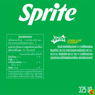 สไปรท์ น้ำอัดลม 325 มล. x 24 ชิ้น