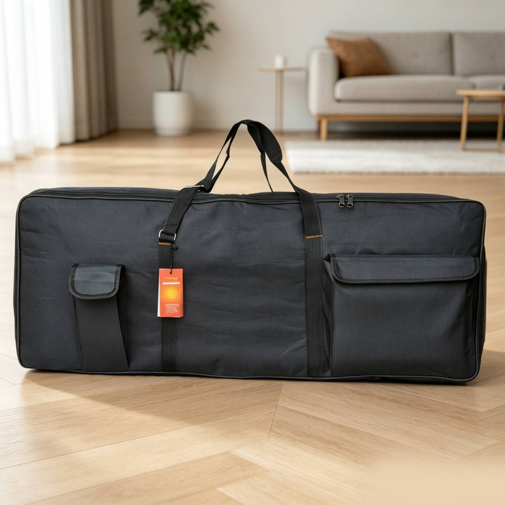 61-Key Keyboard Bag Cushion Electronic Keyboard Bag กันน้ําปรับได้สําหรับนักเรียน, Travel, Rehearsal