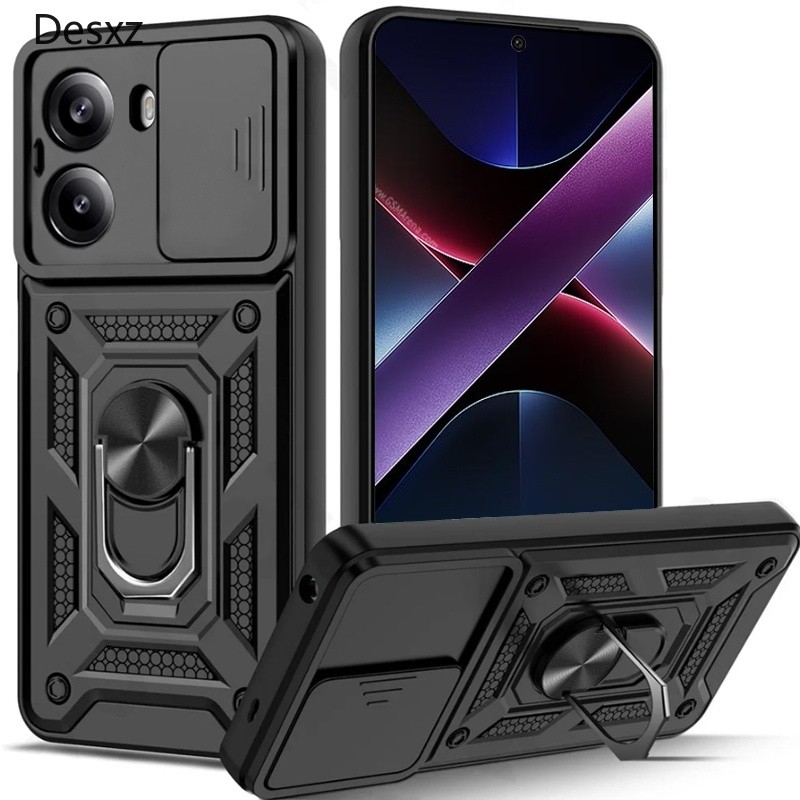 กันกระแทกเคสหนักพร้อมขาตั้งโลหะสําหรับ Poco X8 Pro Max X7 Pro X6 Pro X5 Pro F7 Pro F8 Pro C75 C65 ฝา