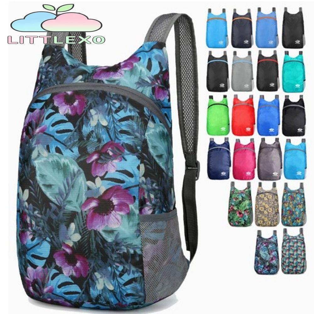 LITTLEX กระเป๋าเป้สะพายหลังน้ําหนักเบา Packable 20L พับได้ Ultralight ผู้ชายผู้หญิง Daypacks