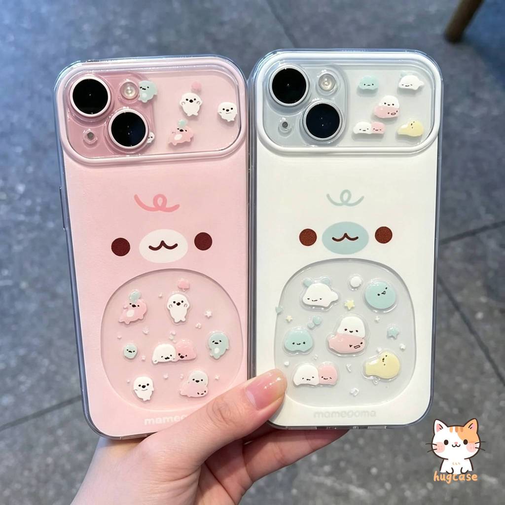 สำหรับ IPhone 7 16 8 15 Plus 13 17 15 16 12 11 14 Pro Max XR XS Max เคสโทรศัพท์ TPU ใส ลายสัตว์น่ารักนุ่มละมุน