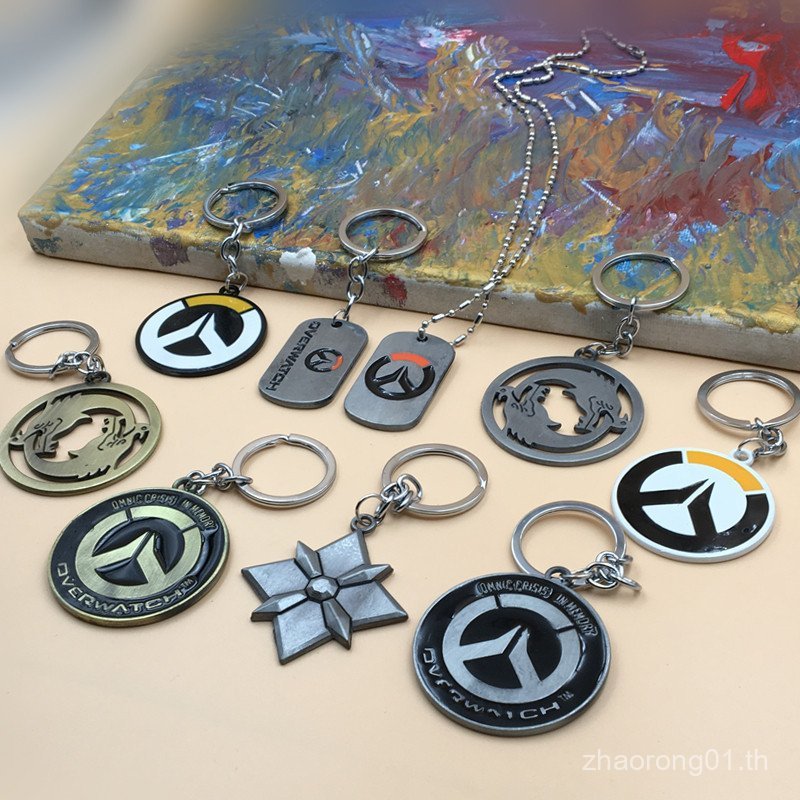 นาฬิกาเกม Pioneer Merchandise พวงกุญแจโลโก้โลโก้สร้อยคอกุญแจรถแหวนจี้ X9P4