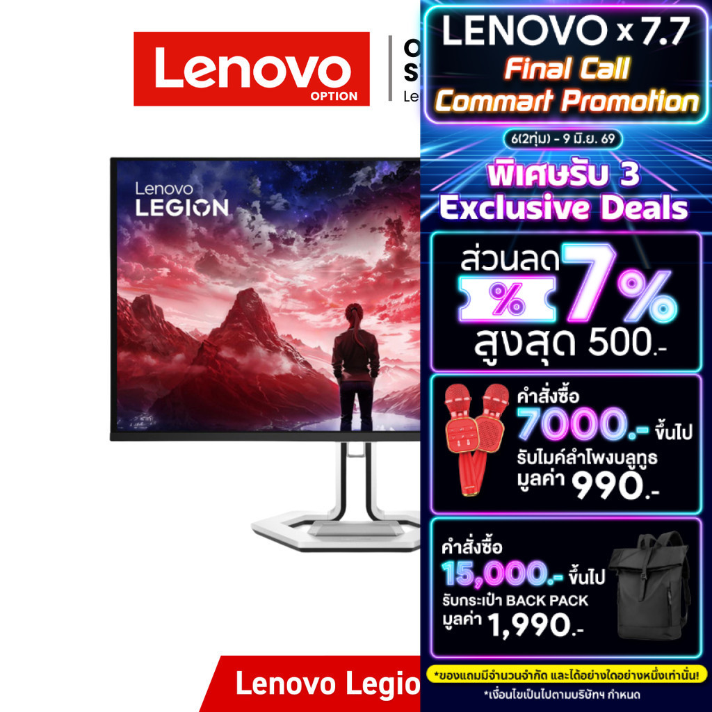 Lenovo Legion PRO 27Q-10 26.5" Monitor 2K QHD 280Hz