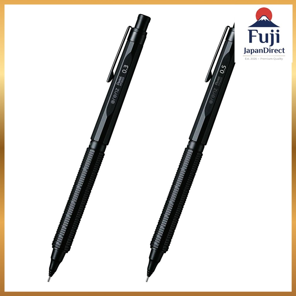 Set Buy Pentel Mechanical Pencil Oranges Nero 0.3mm PP3003-A & 0.5mm PP3005-A Fuji JapanDirect