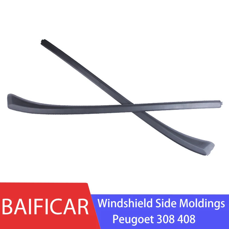 Baificar ยี่ห้อใหม่กระจกหน้าด้านข้าง Moldings ชุดภายนอก Trim Strip 8120AK 8120AJ สําหรับ Peugeot 308