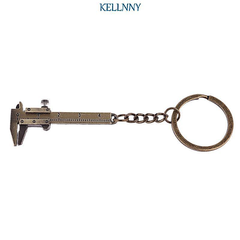 Kellnny แบบพกพามินิเวอร์เนียคาลิปเปอร์สําหรับแหวนกุญแจโลหะผสมคาลิปเปอร์วัดสไลด์ไม้บรรทัด Keyc