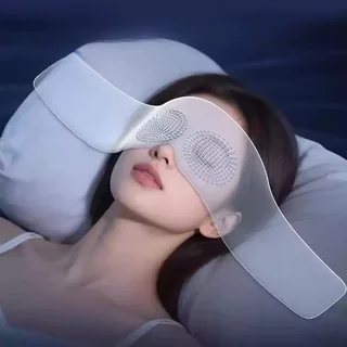 สลีปปิ้งมาส์ก Blackout Soft Breathable Gravity Pressure Light Blocking Travel Nap Sleep Aid