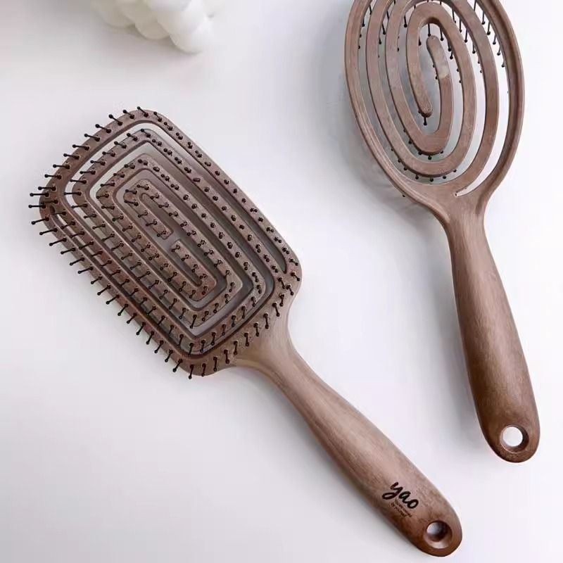 Yao Comb Hollow หวีนวดในครัวเรือน Fluffy Smooth Hair Comb หวีมูลค่าสูง หวีซอส papi