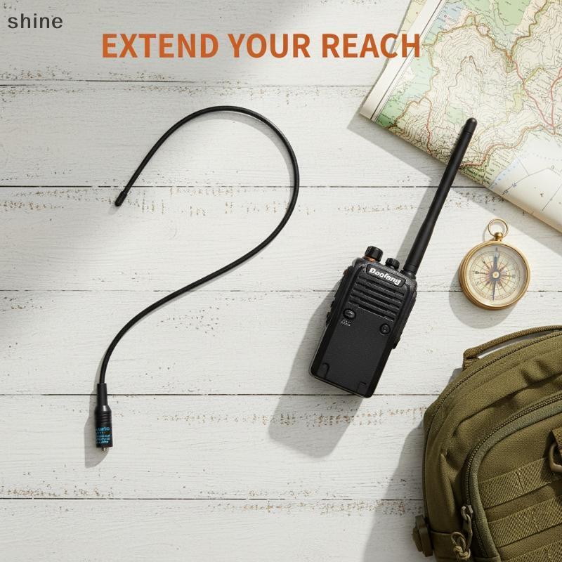 [shine] UV5R BF888Spatible NA771 SMAF Dual Band Antenna ความยืดหยุ่นที่ได้รับการปรับปรุงสําหรับการดํ