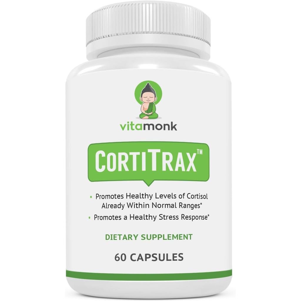 VitaMonk CortiTrax Natural Cortisol Blocker - Doctor Formulated Cortisol Manager, Support & Reducer 