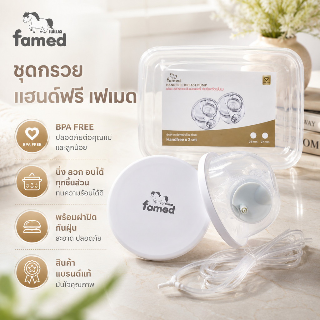 กรวยแฮนด์ฟรี เฟเมด famed 24 มม และ 27 มม พร้อมส่ง