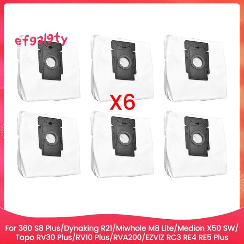 ถุงเก็บฝุ่นสําหรับ 360 S8 Plus, Dynaking R21, MiAll M8 Lite, X50 SW, RV30 Plus/RV10 Plus/RVA200, RC3