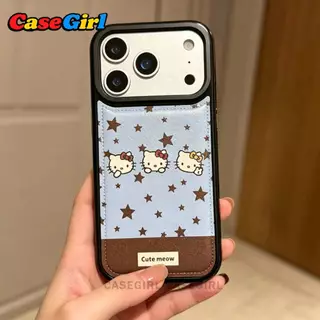 เคสไอโฟน iPhone 17 16 14 11 13 15 12 Pro Max XS XR X Max 14 16 Plus ลายHello Kitty สวยปัง ป้องกันเต็มรูปแบบ