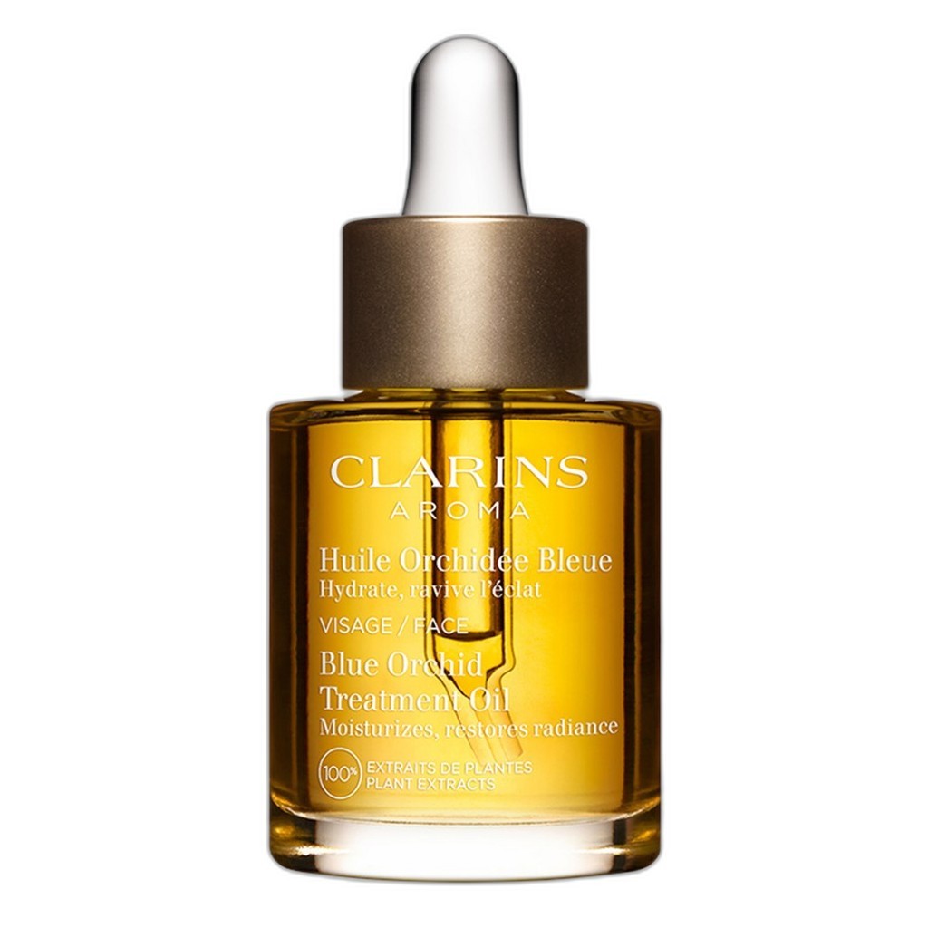 [clarins] Blue Orchid Face Treatment Oil, 30ml, 1 ชิ้น / Korean Facial Oil / Boosts Radiance / ของแท