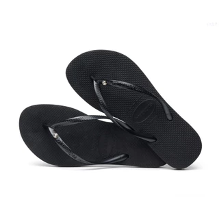 HAVAIANAS รองเท้าแตะ Slim Crystal SW II Flip Flop BLACK 41456510090F_C2BKXX
