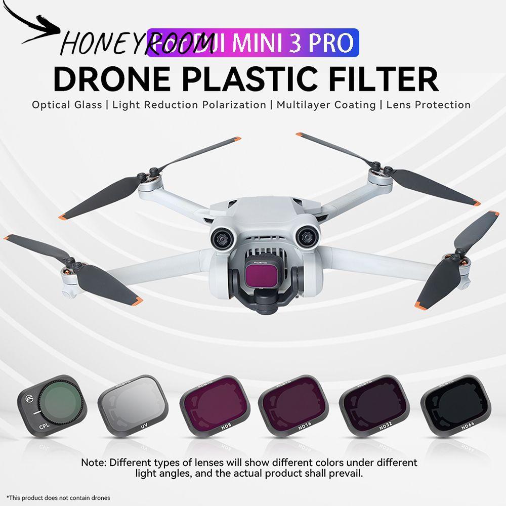 HONEYROOM สําหรับ DJI Mini 3 Camera Drone Glass Filter สําหรับ DJI Mini 3